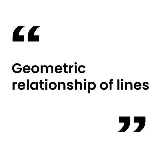 Geometric relationship of lines