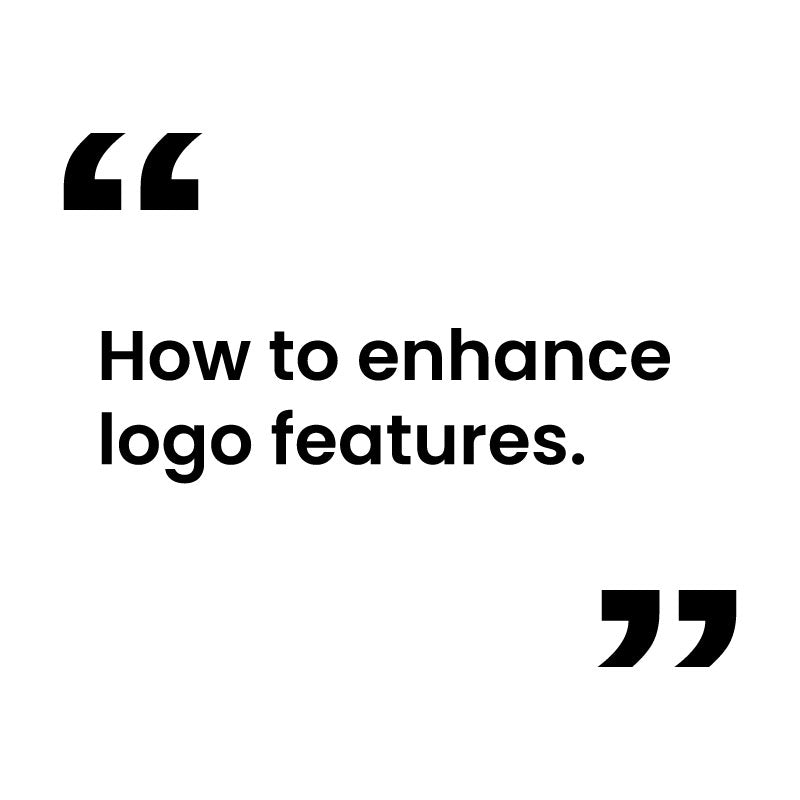 How to enhance logo features