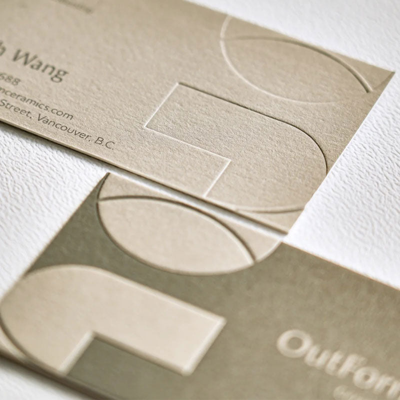 Business card design and production.